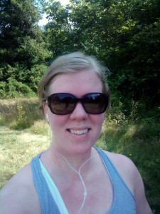 Running at Discovery Park